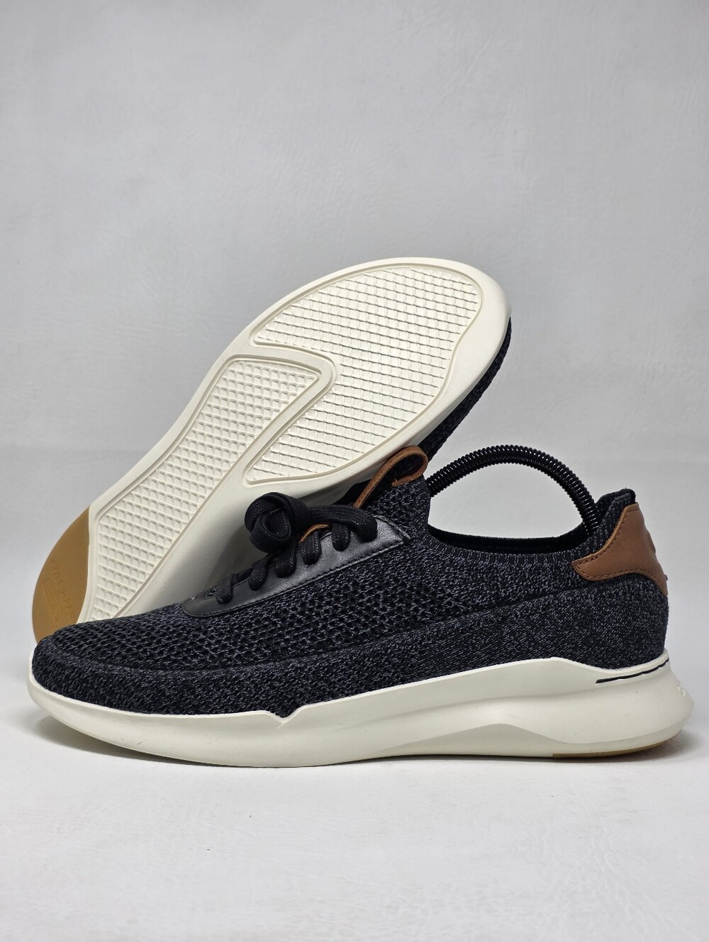 Cole Haan Grand 360 Crosscourt Stitchlite Shoes Black Men's Size 10M C40485 New - Picture 1 of 10